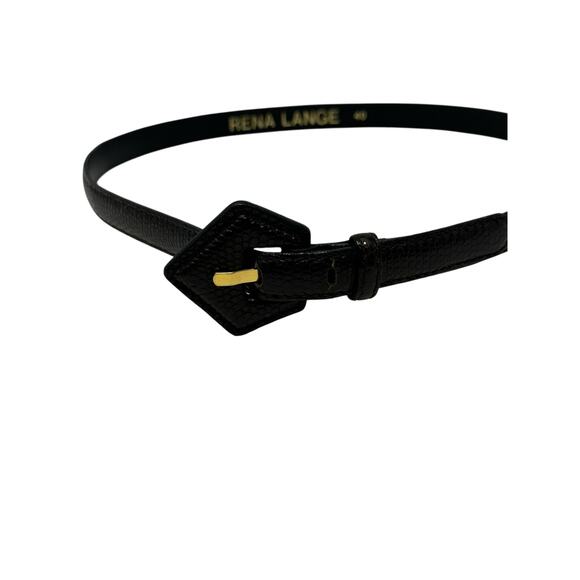 Rena Lange vintage brown leather belt size 40 - S - Picture 10 of 12